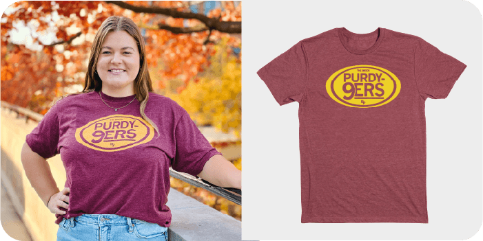 Raygun Cardinal Purdy-9ers Short Sleeve T-shirt